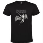 T-Shirt Led Zeppelin Nera in Cotone 100% Unisex