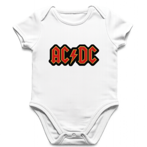 body neonato cotone ac dc rock