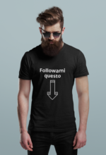 maglietta uomo unisex followami questo