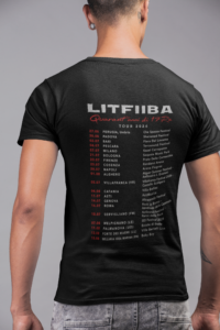 Maglietta Litfiba Quarant'anni di 17 RE Tour 2026 uomo
